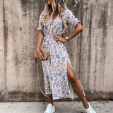 comfortabele ademende zomerjurk polyester
