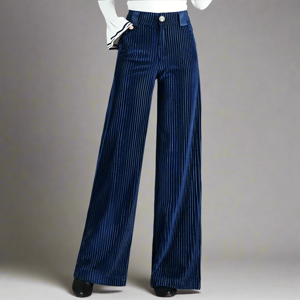 Lioré Cordhose mit Hoher Taille | Elegante Wide-Leg Hose