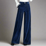 Lioré Cordhose mit Hoher Taille | Elegante Wide-Leg Hose