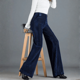 Lioré Cordhose mit Hoher Taille | Elegante Wide-Leg Hose