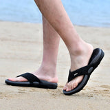 moderne flip flops voor mannen zwart design
