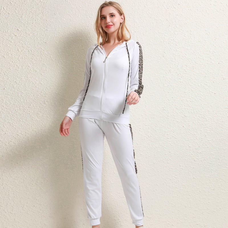 Leondra Set | Damen Jogginganzug mit Leopardenmuster – 2-teilig & Loungewear