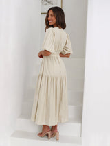 Lange en midi-jurk met elegante snit
