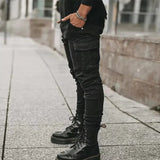 Zwart Stoere jeans met zakken
