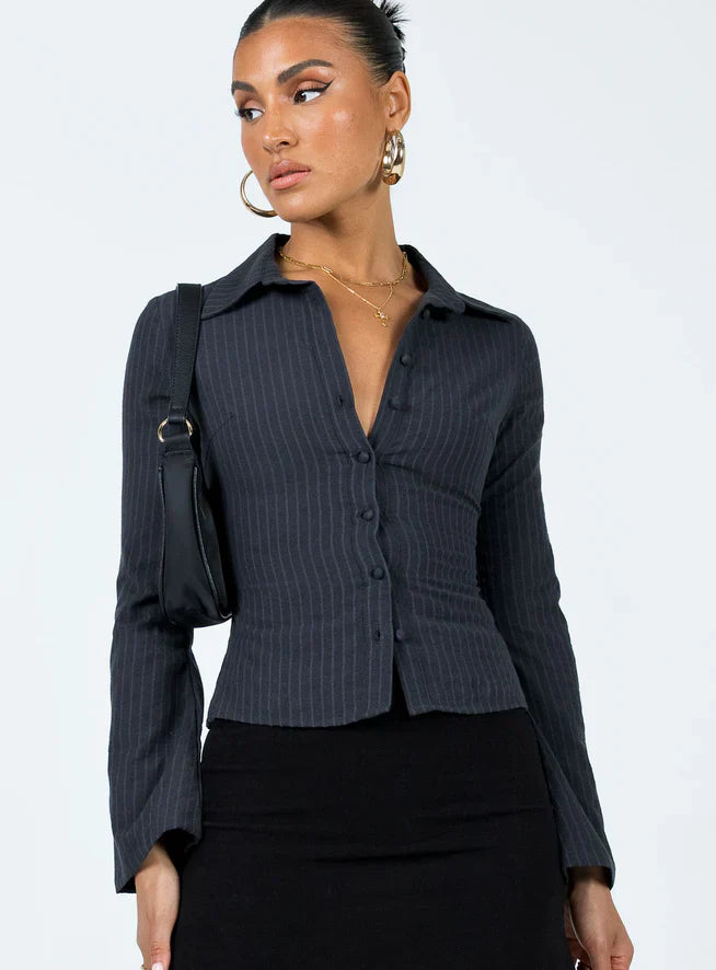 Celeste Striped | Ladies Blouse