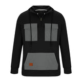 utility hoodie met half-zip
