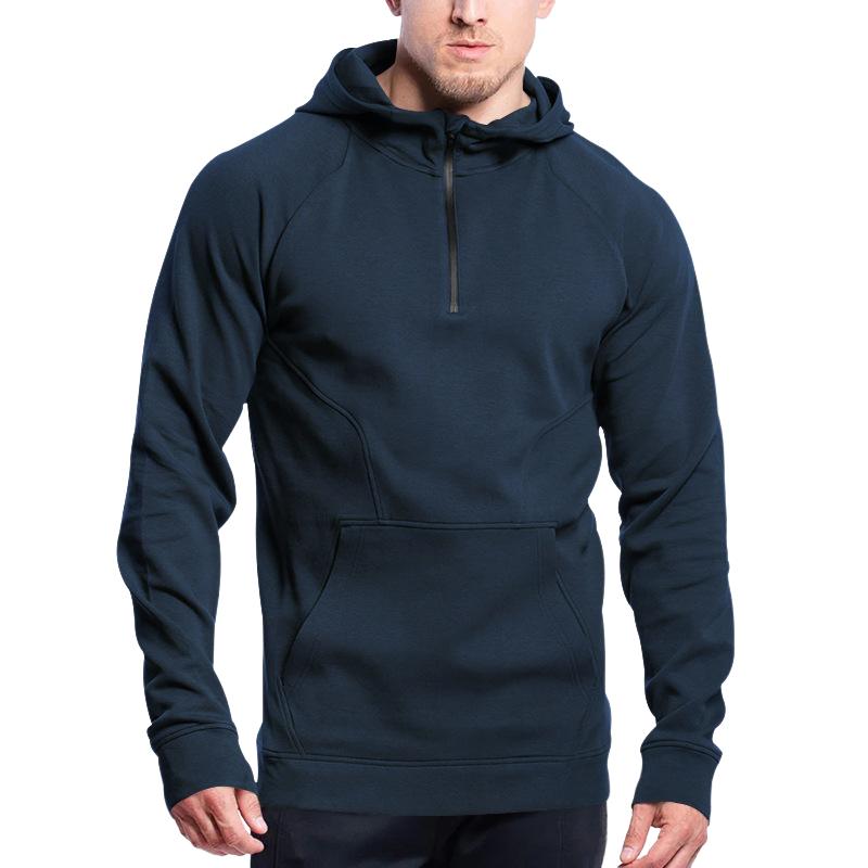 sportieve half-zip hoodie heren
