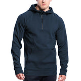 sportieve half-zip hoodie heren
