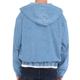 hoodie met knoopsluiting en capuchon
