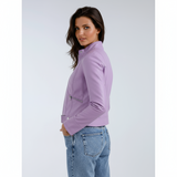 Veloura Bikerjacke Damen lila vegan Leder