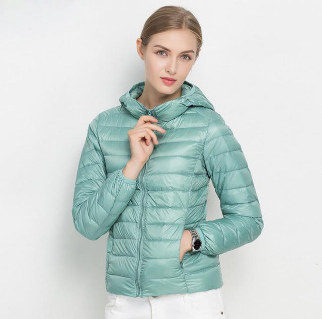 Damen Steppjacke Averyn in Hellblau

