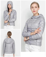Damen Steppjacke Averyn in Grau
