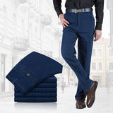 hoge taille jeans heren klassiek blauw