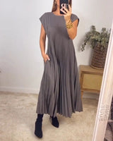 casual elegante jurk met zakken
