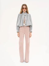 Luzette Cropped Bomberjacke | Damen Jacke mit Puffärmeln & Knopfleiste