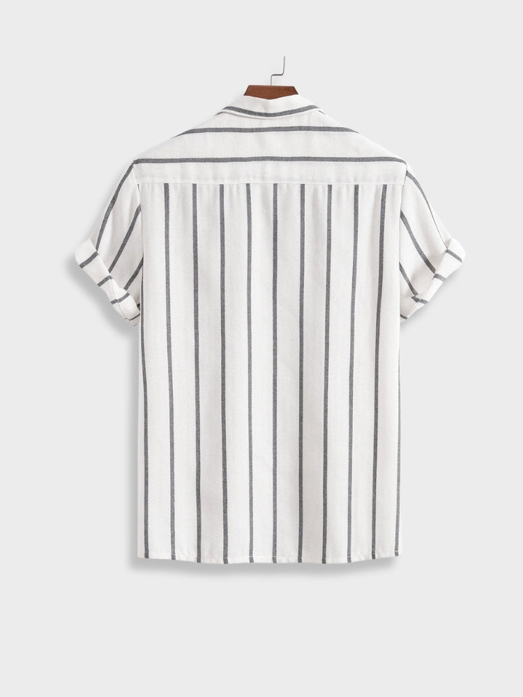 losvallende pasvorm gestreepte kleding
