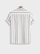 losvallende pasvorm gestreepte kleding
